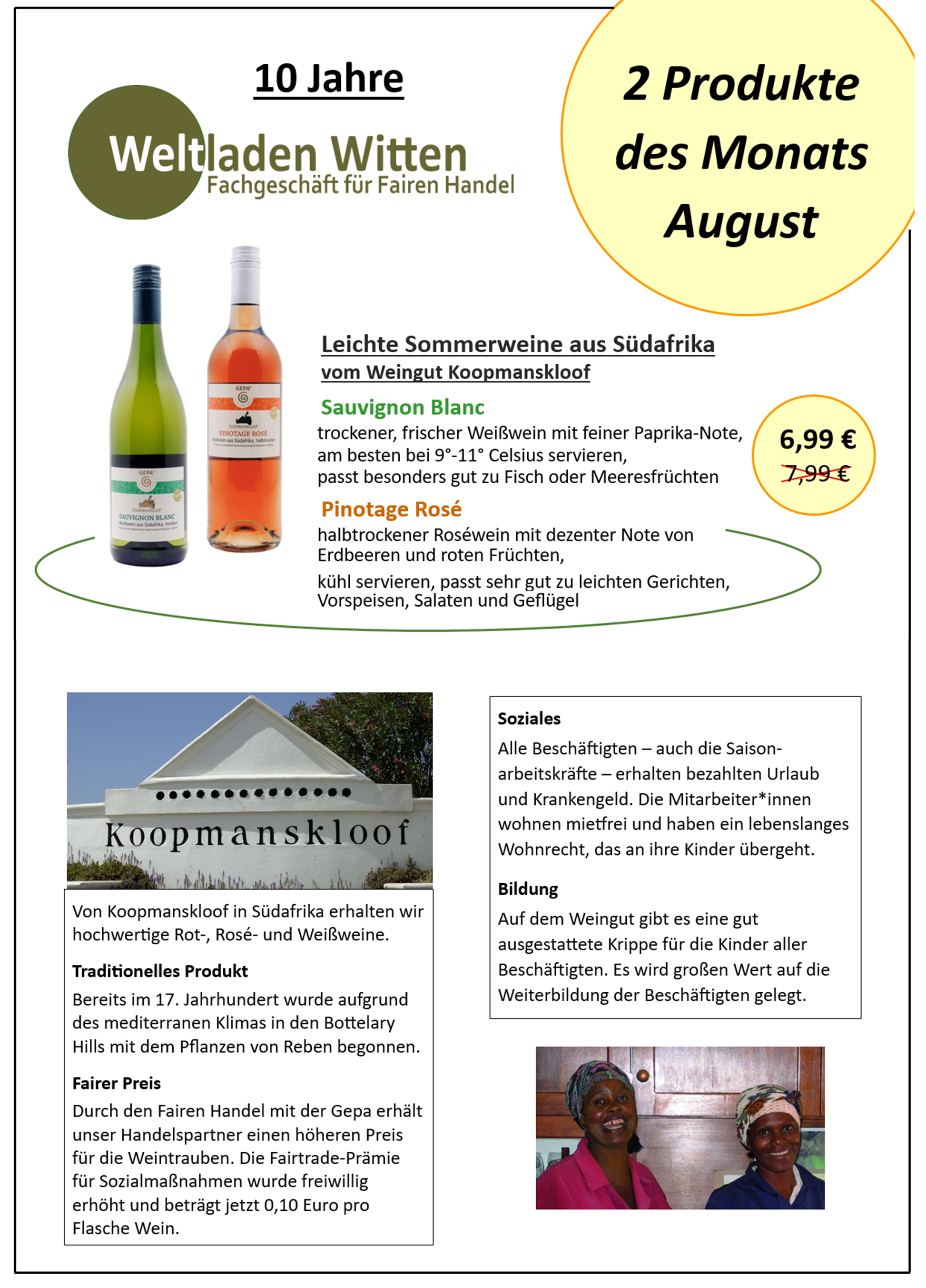 Weltladen Witten - Angebot des Monats